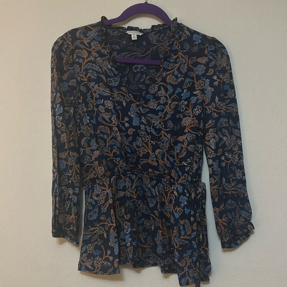 Lucky Brand peplum top, size S